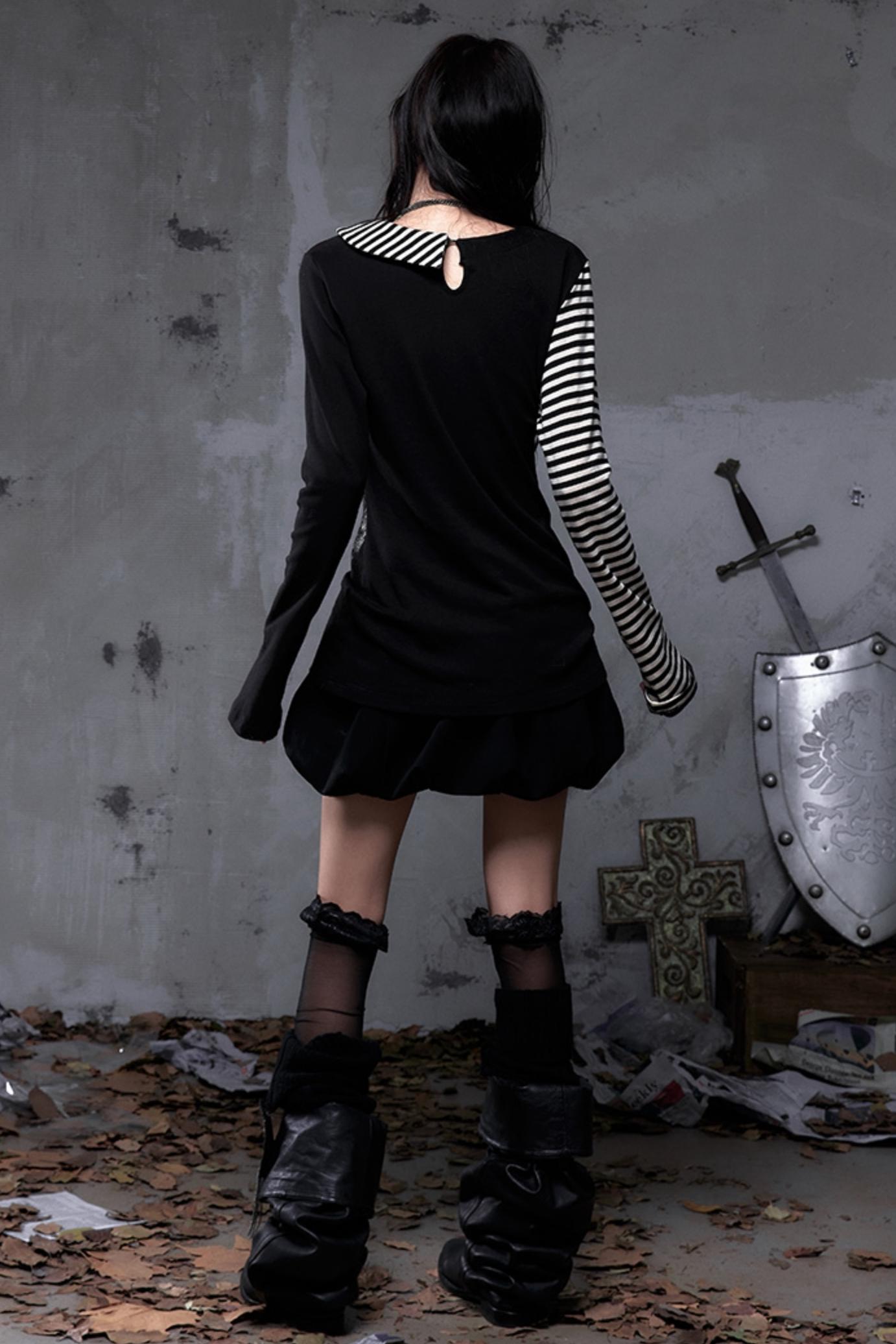 Vintage Striped Knitted Top