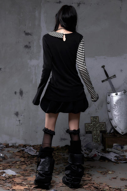 Vintage Striped Knitted Top