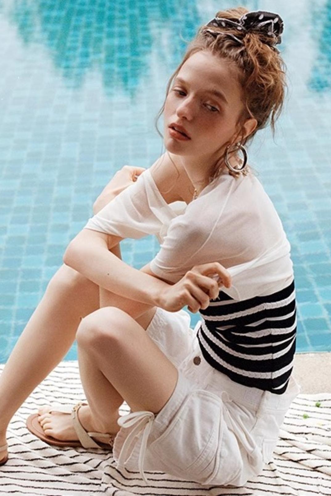 Uena Striped Suspender Set