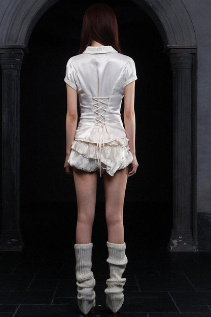 Satin Lace Doll Blouse