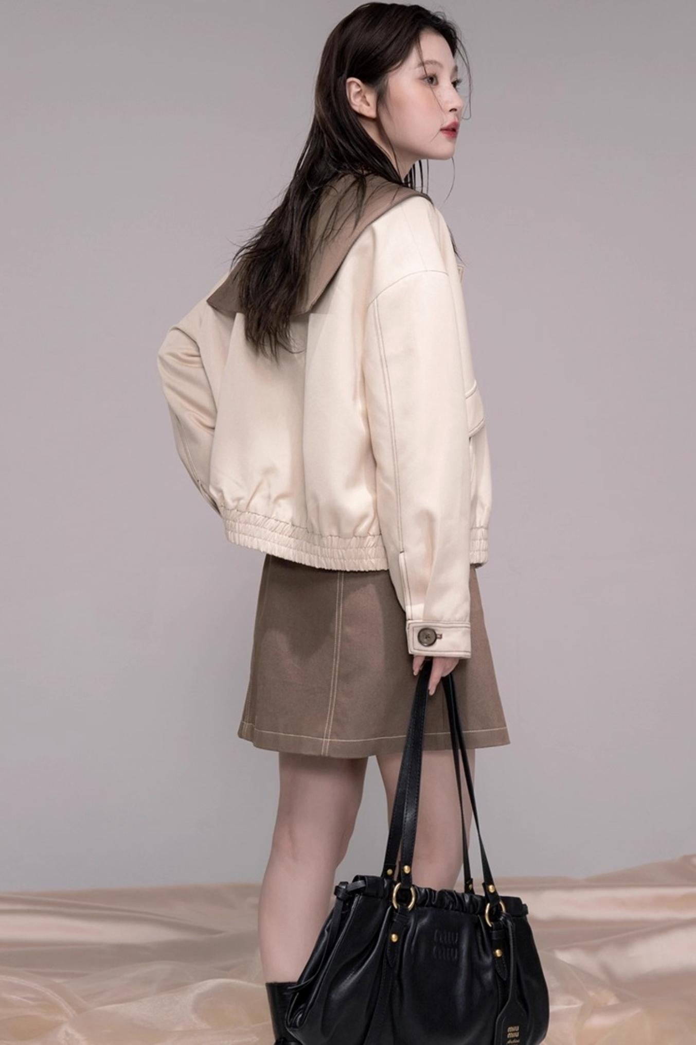 Small Waist Denim Suspender Dress