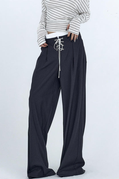 Elastic Waist Western Trousers
