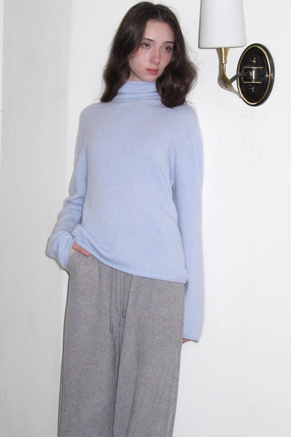Superfine Wool Mint Sweater