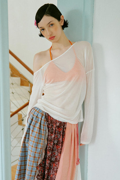 Asymmetrical Sleeve Top Set-UP