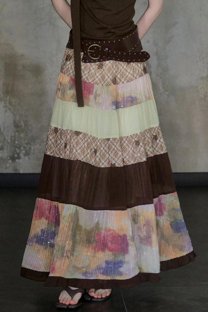 Bouguereau Art Color Block Skirt Set-Up