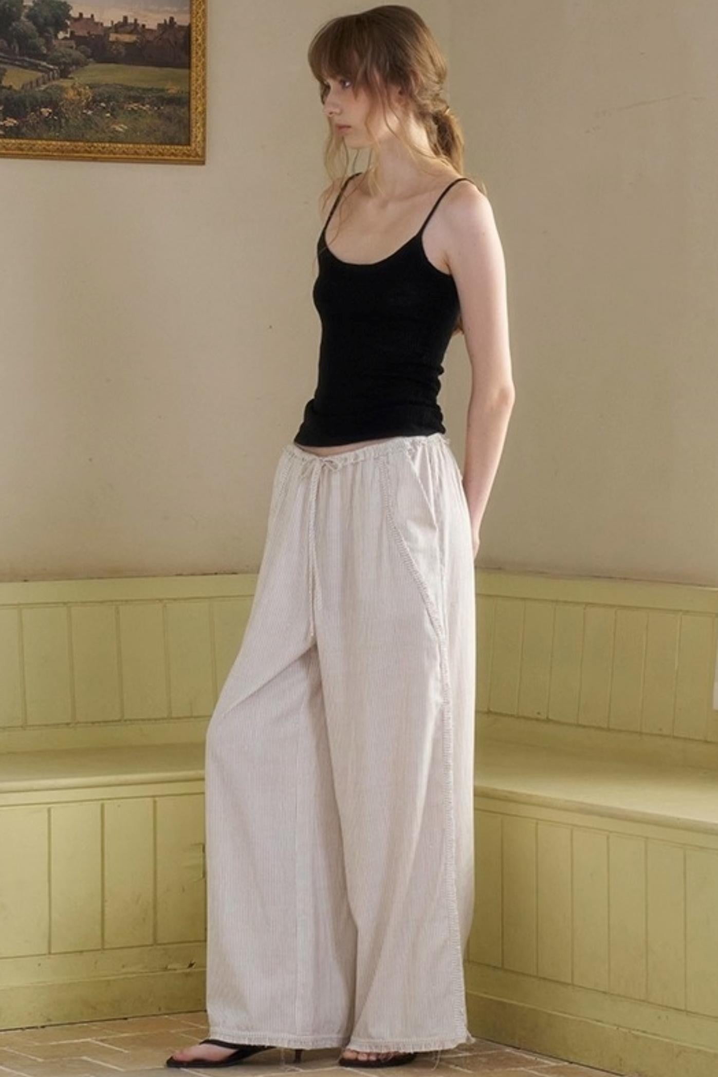 Holiday Striped Slacks Set-Up