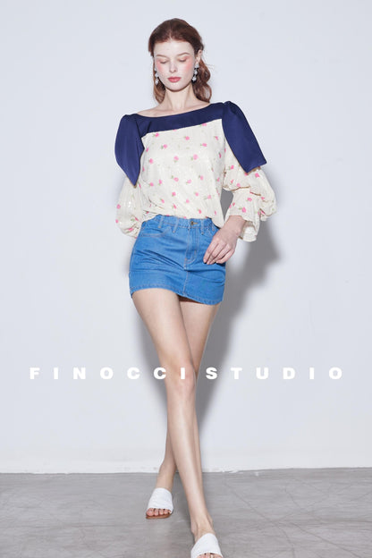 Sequin Rabbit Sleeve Shirt