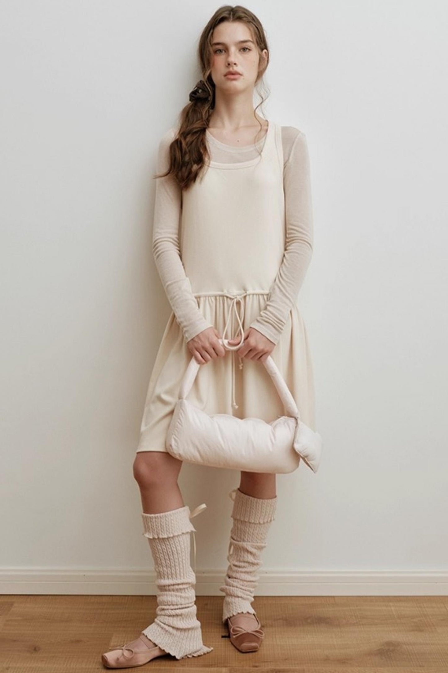 Floral Embroidered Knit Dress