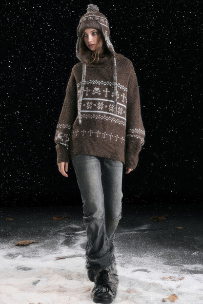 Fair Isle Vintage Sweater Top