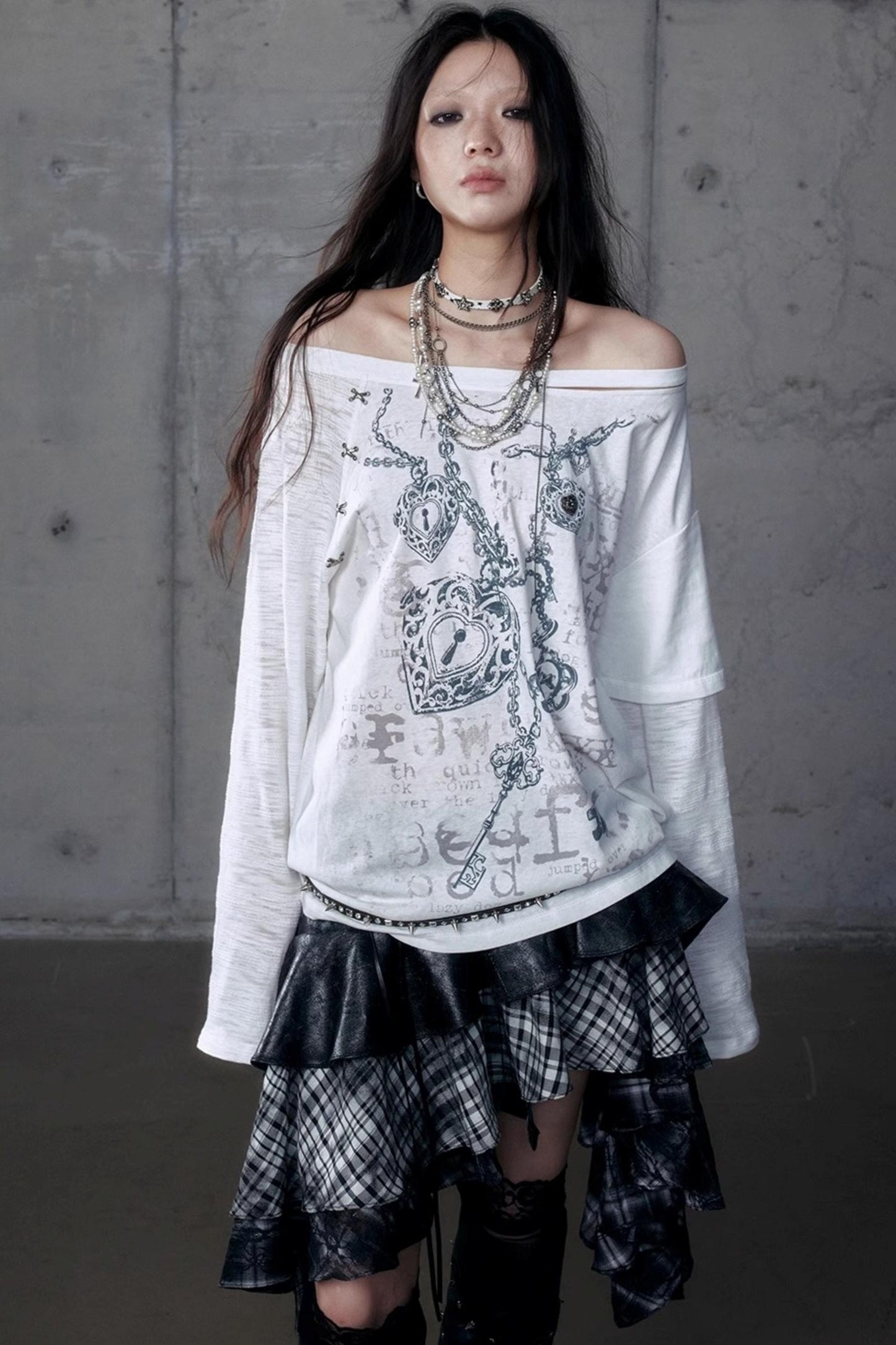 Wasteland Punk One-Shoulder T-Shirt