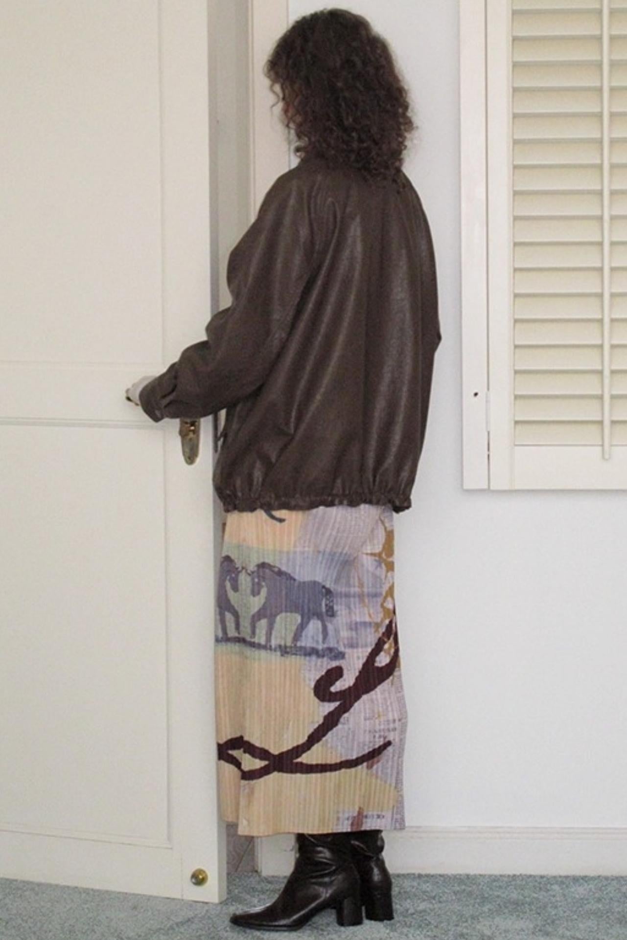 Vintage Matte Coffee Leather Jacket