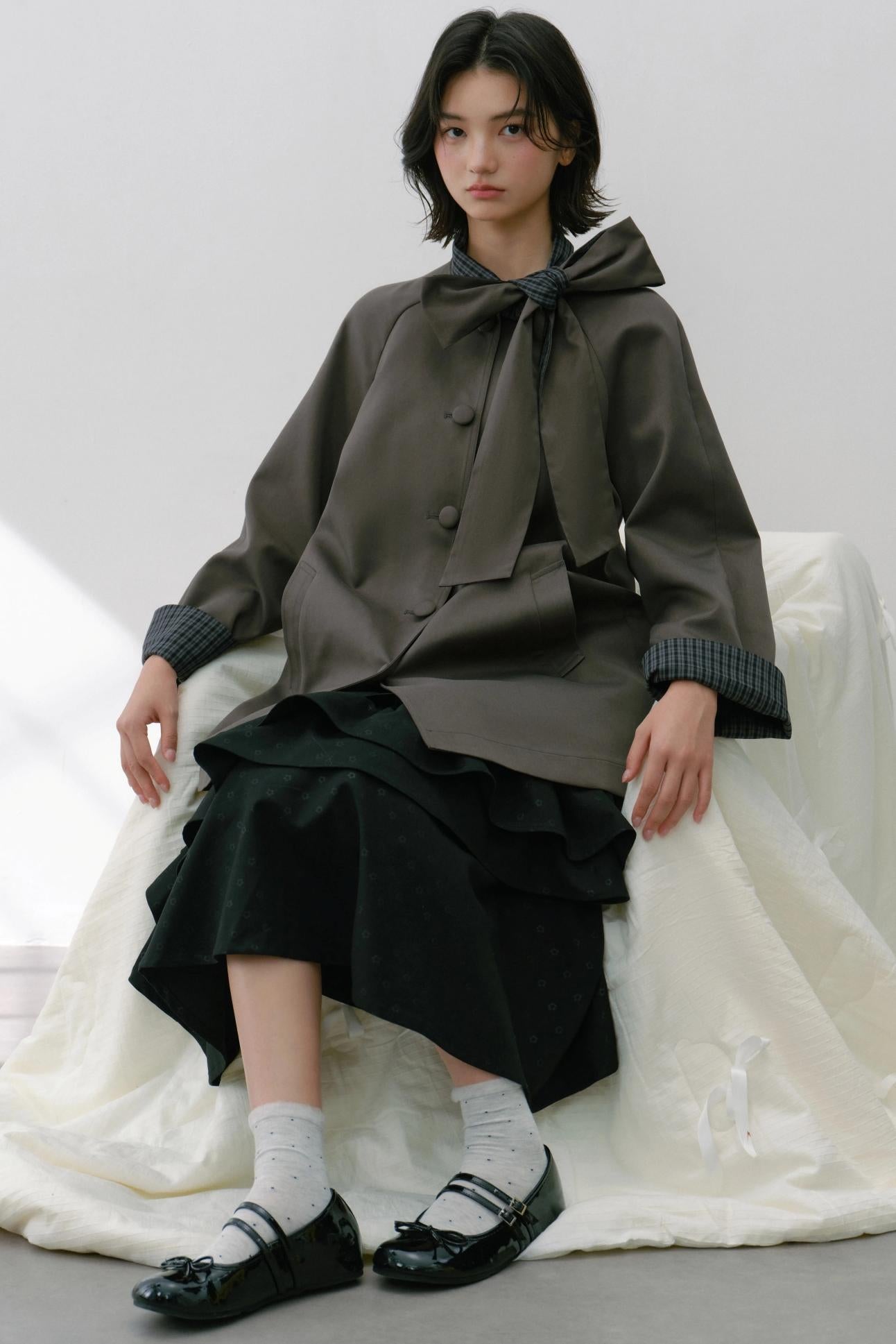 Sweet Bow Trench Coat