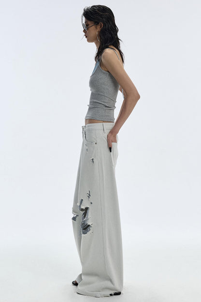 Summer Breathing Wide-Leg Jeans