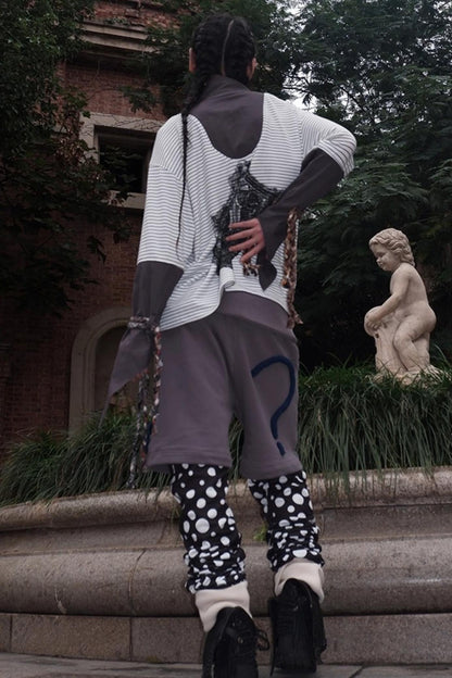 Multi-Tie Loose Long Sleeves Top