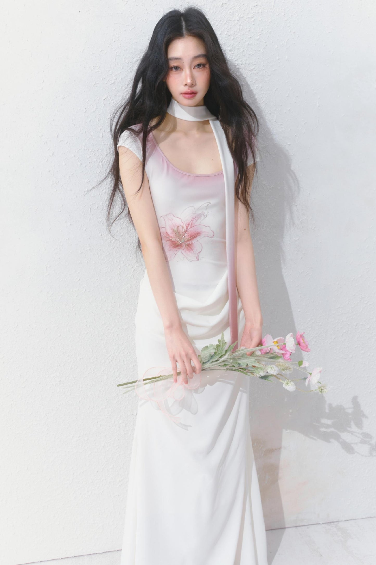 Elegance Tantalum Print Dress