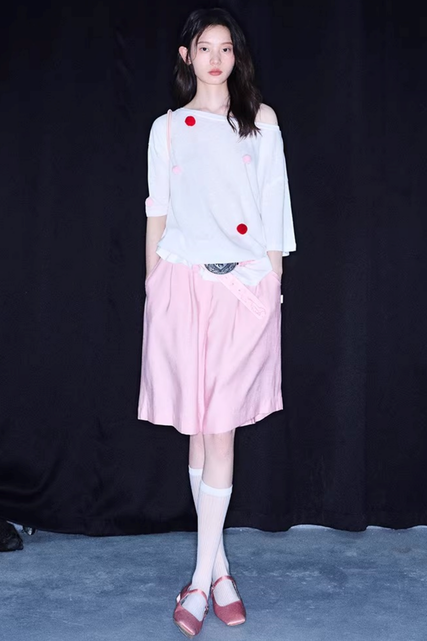 Berry Plush Off-Shoulder Top