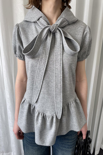 Gray Hooded Tee