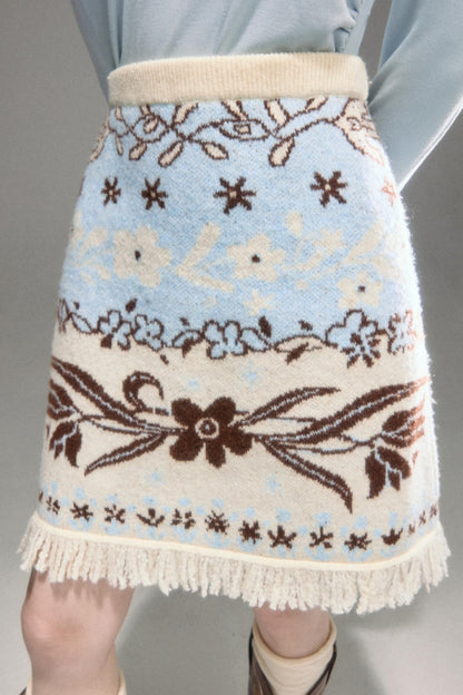 Paradise Jacquard Tulip Cardigan Set-Up