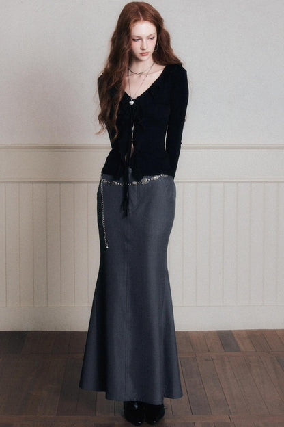 Mermaid High-Waisted A-Line Skirt