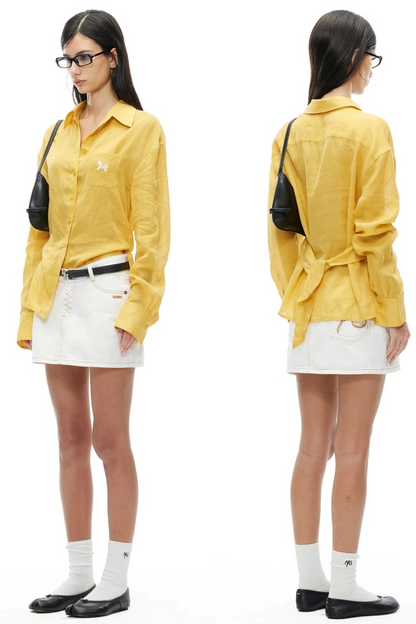Tencel Pony Print Blouse