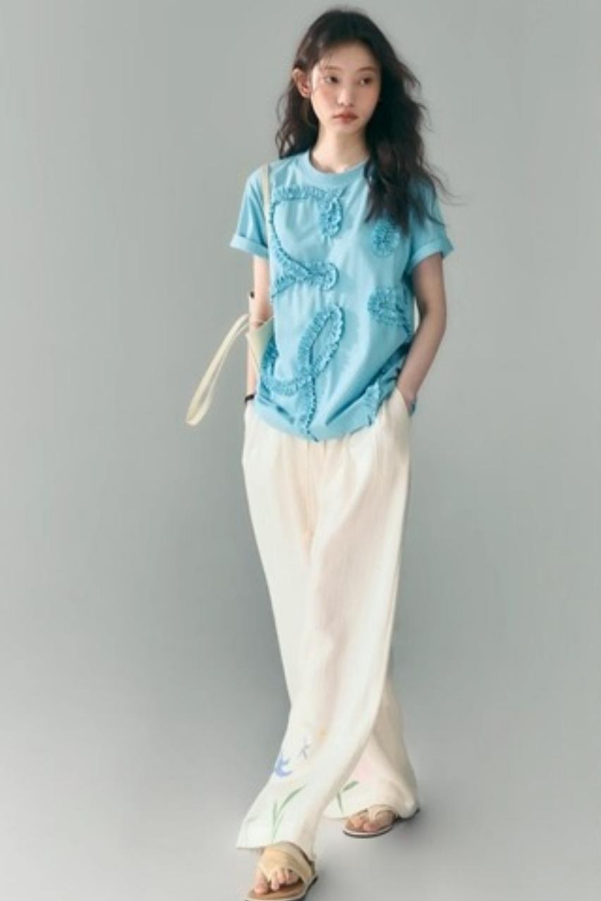 Linen Tie-Top and Pants Set-Up