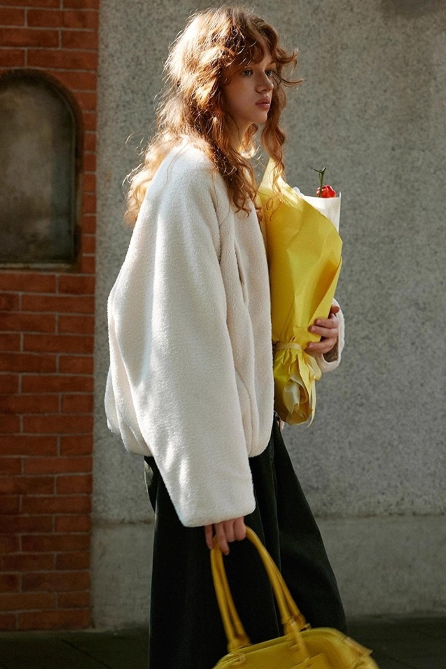 Lily Shadow Lambhair Coat