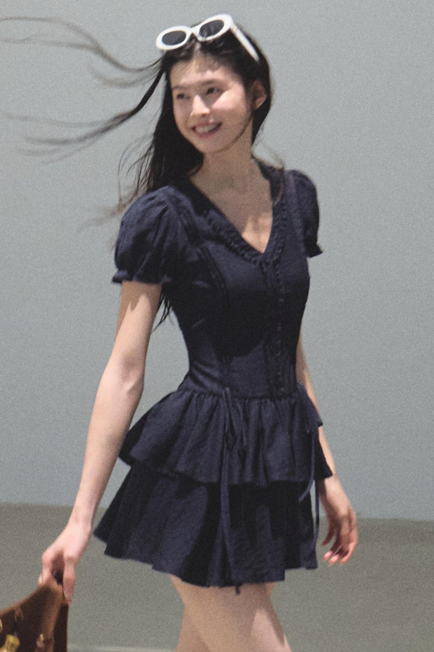 Blue Hour V-neck Dress