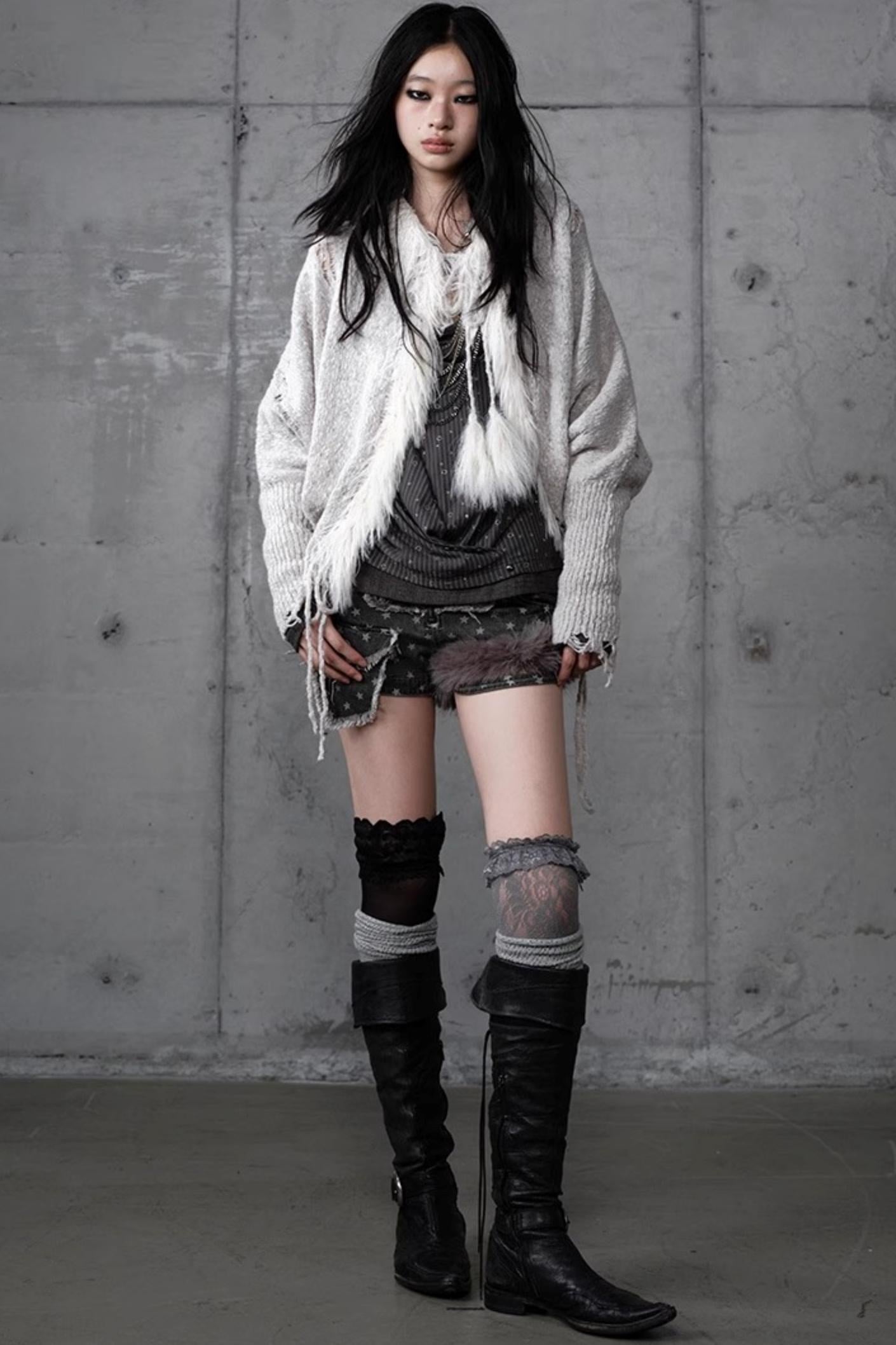 Lazy Vintage Hooded Sweater Coat