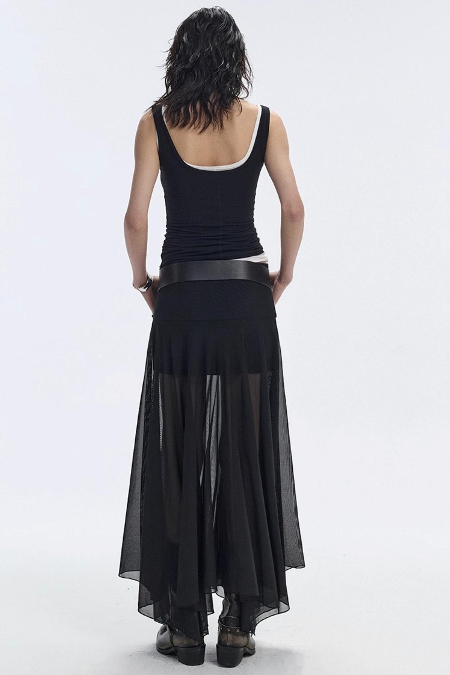 Breathing Black Summer Skirt