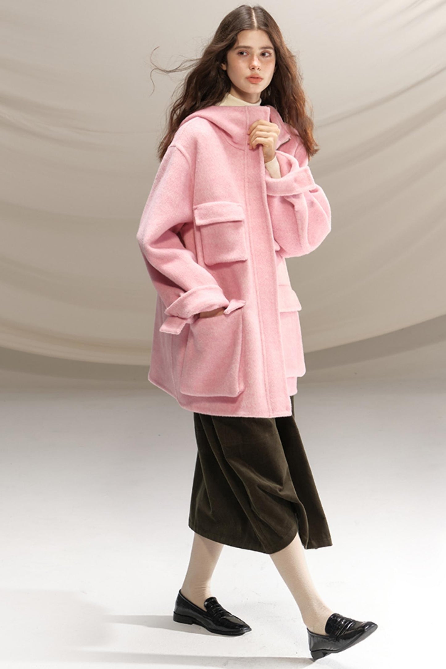 Retro Green Pleated Skirt