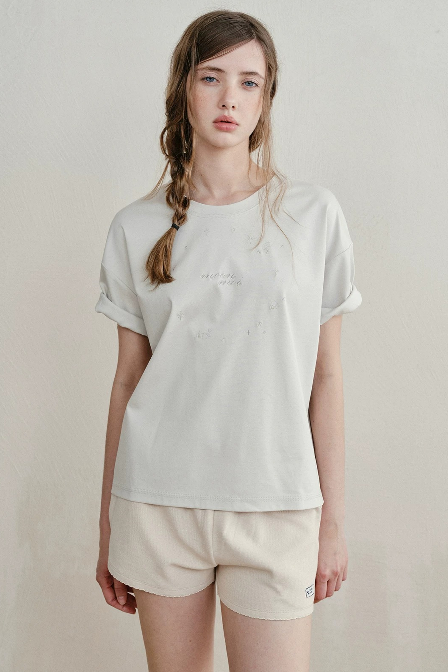 Contrasting Dog-Tooth Lace Shorts