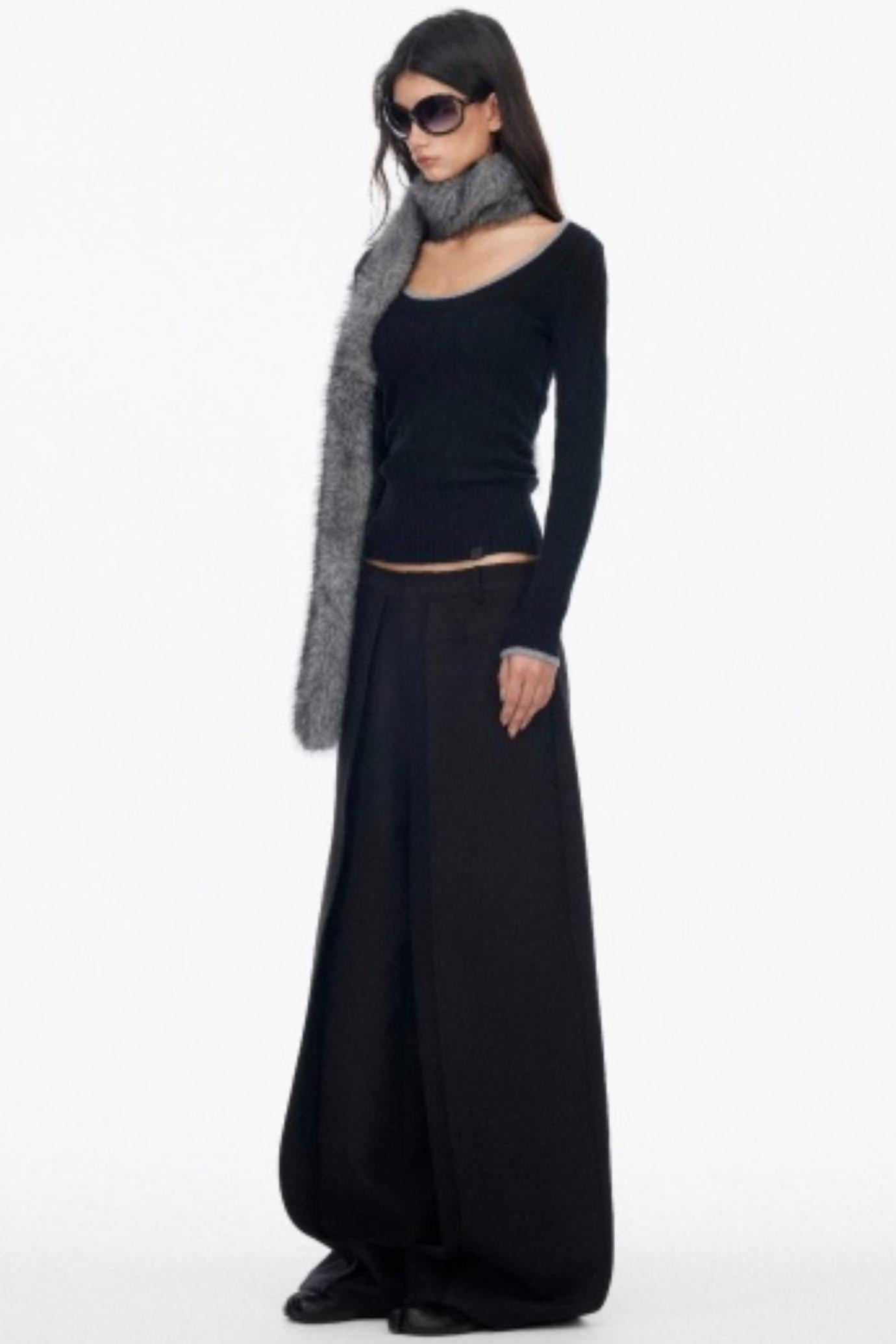 Luxury Pleated Draped Pants