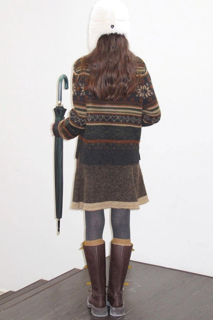 Fireplace Night Wool Sweater Set-Up