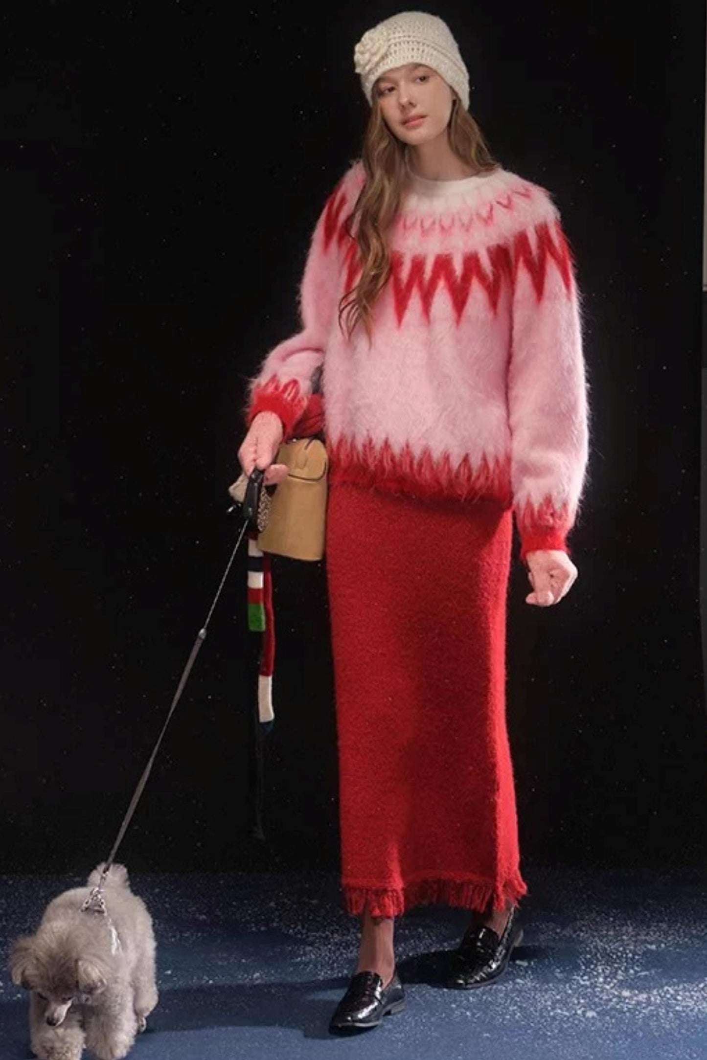Brushed Alpaca Fair Isle Sweater