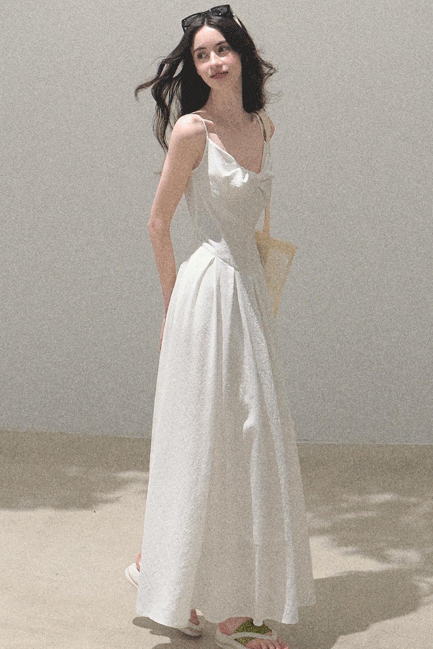 Vintage Ice Linen Camisole Dress