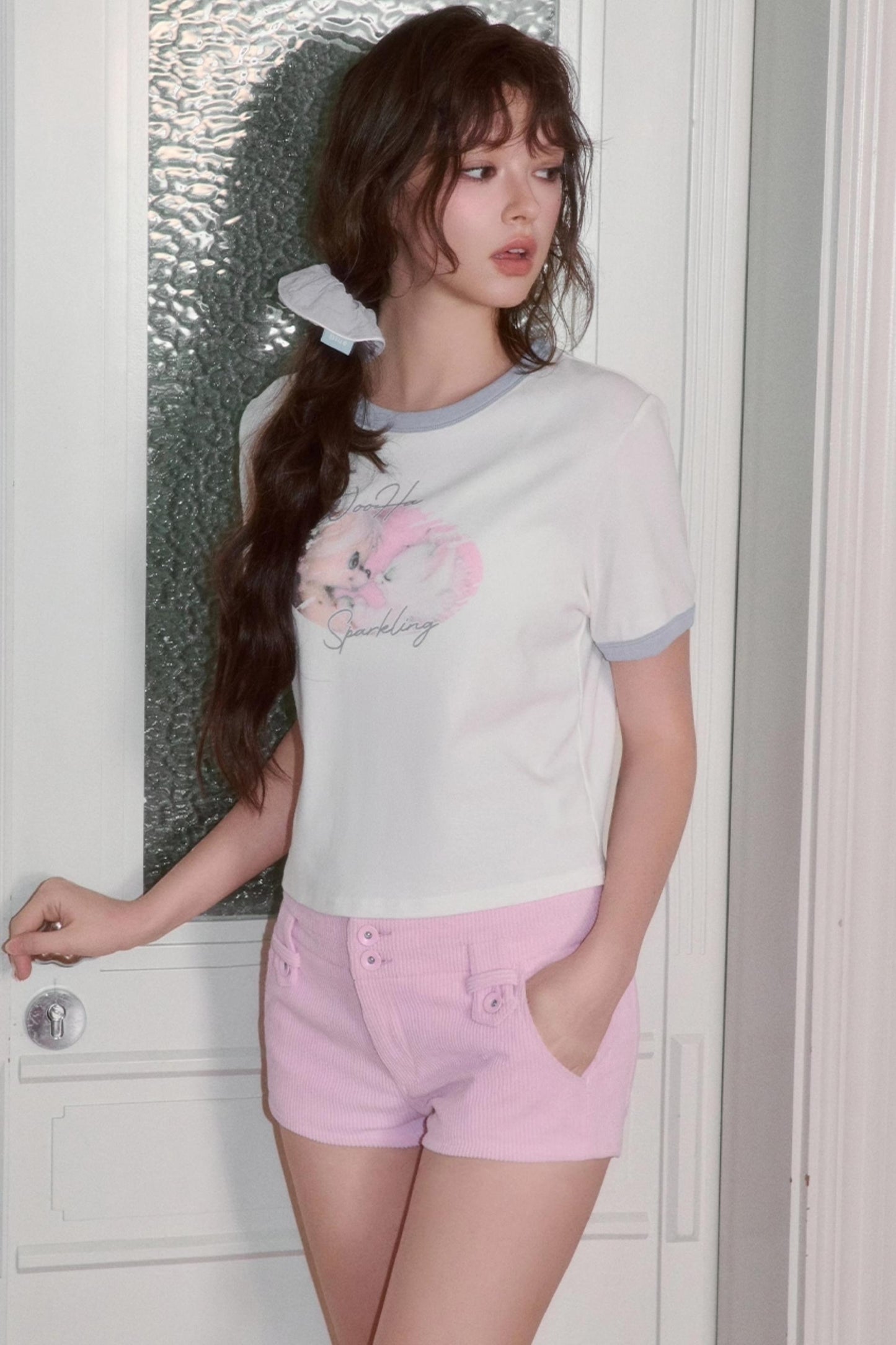 Cute Illustration Print Short Sleeve T-Shirt