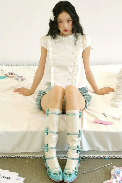 Ruffle Lace Bud Shorts