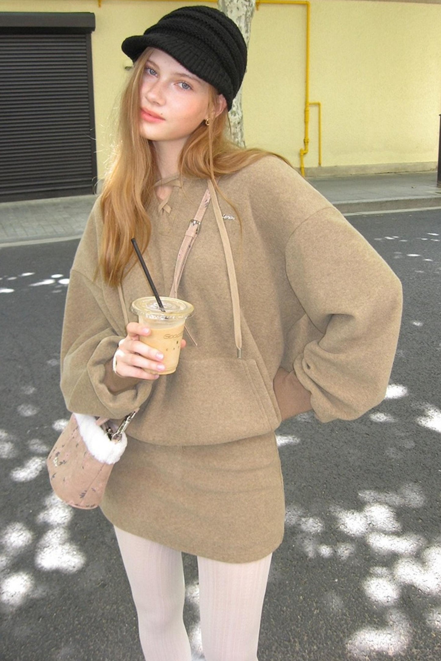 Smoky Winter Hoodie Skirt Set-Up