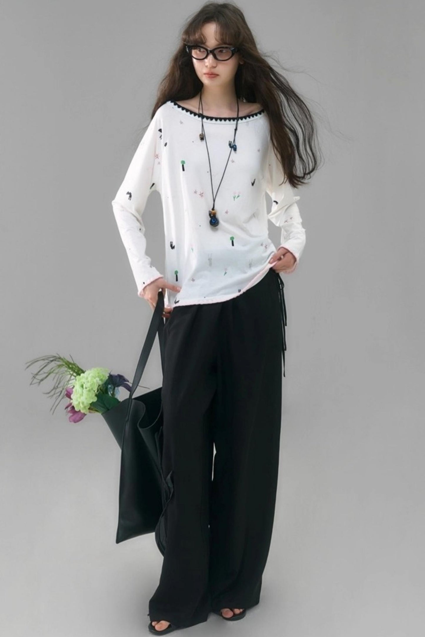 Wilderness Rabbit Crew Neck Top Set-Up