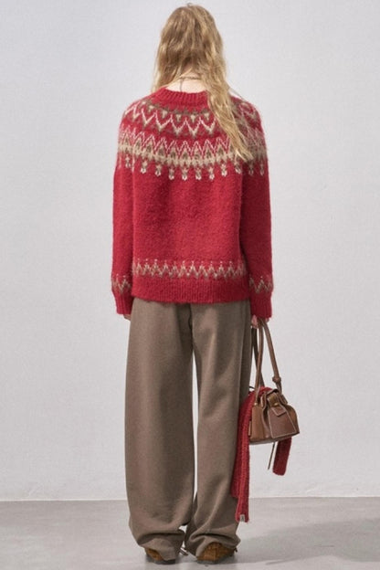 Fair Isle Knit Sweater