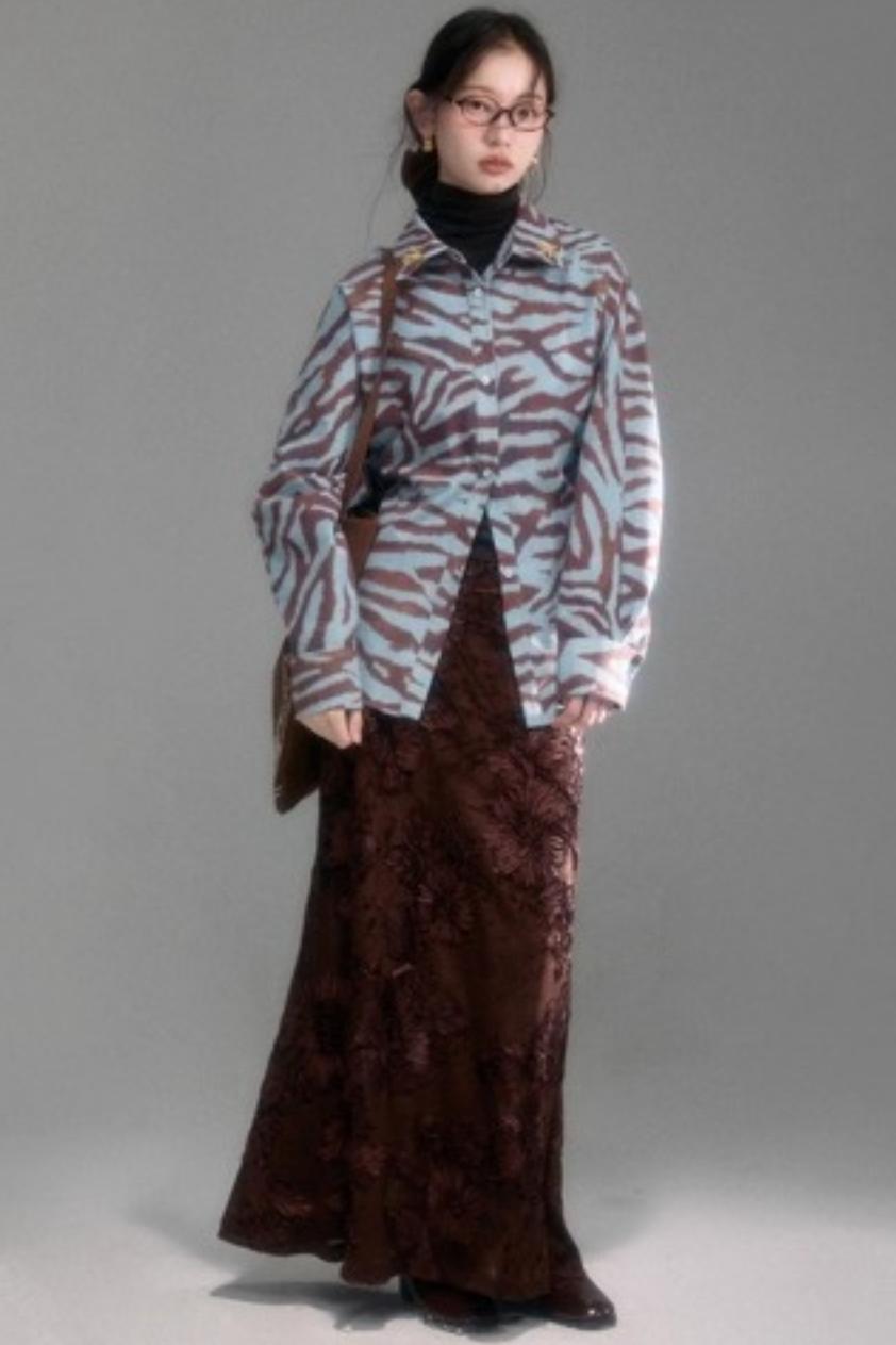 Castle Vine Velvet Skirt