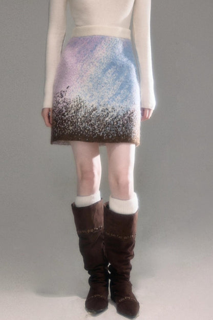 Gradient Wool Blend Winter Set-Up