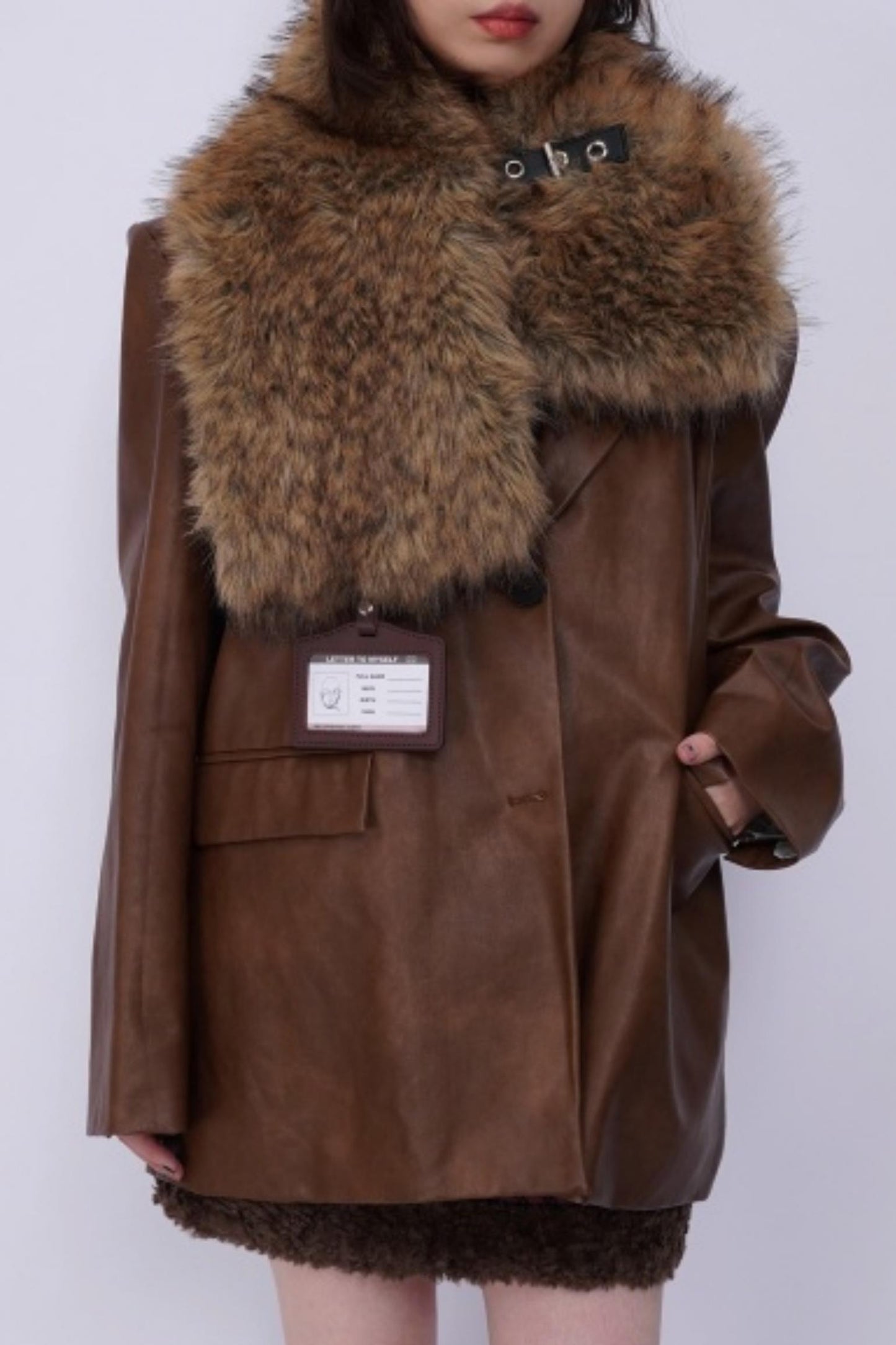 Heavy Industry Plush Patchwork Scarf