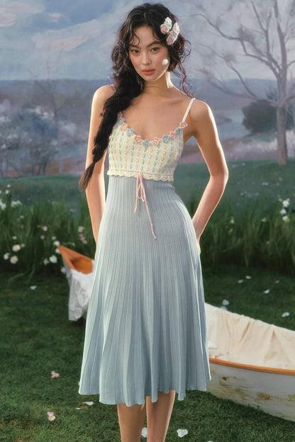 French Country Rose Knit Dress Set-Up