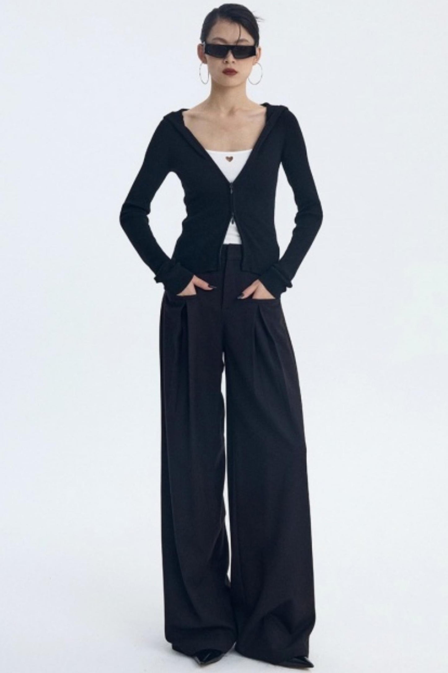 Intellectual Black Pleated Pants