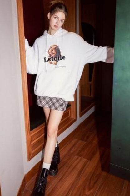 Plaid Tweed Mini Skirt