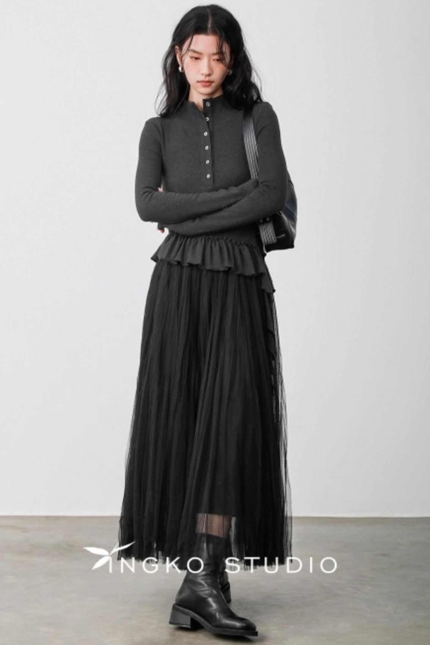 Smoke Gray Deconstructed T-shirt