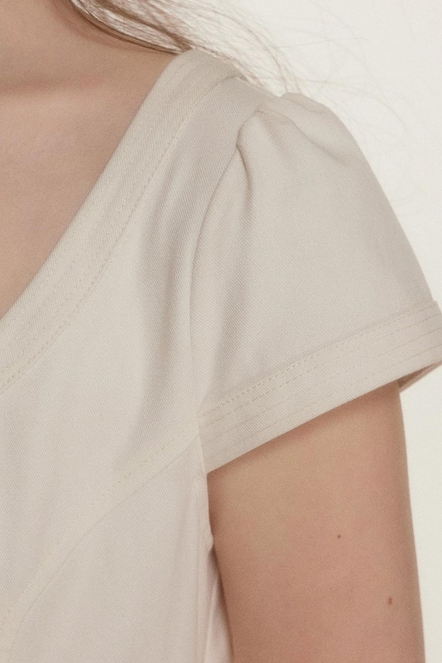 Raw Quilted Denim Dress