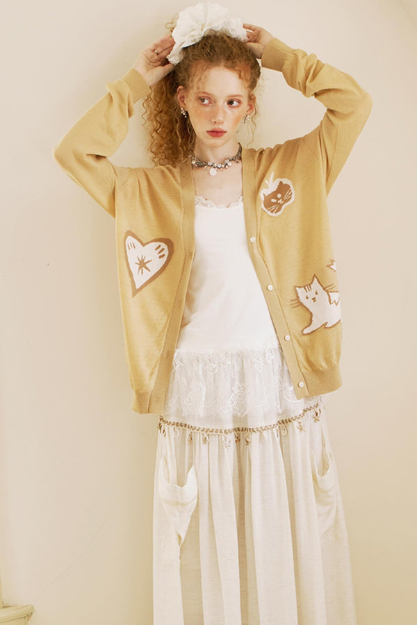 Apple Chic Knit Cardigan