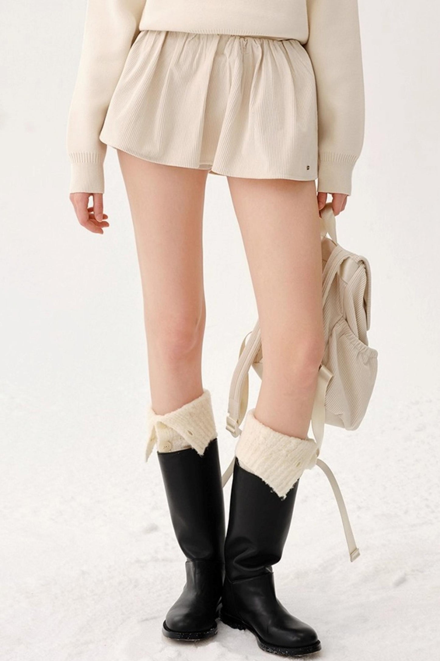 Warm Wool Blend Knit Socks